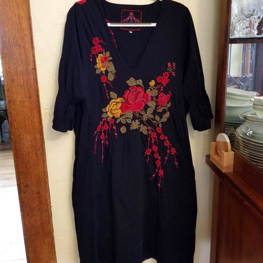 Johnny Was JWLA size 2X Embroidered Dress like new